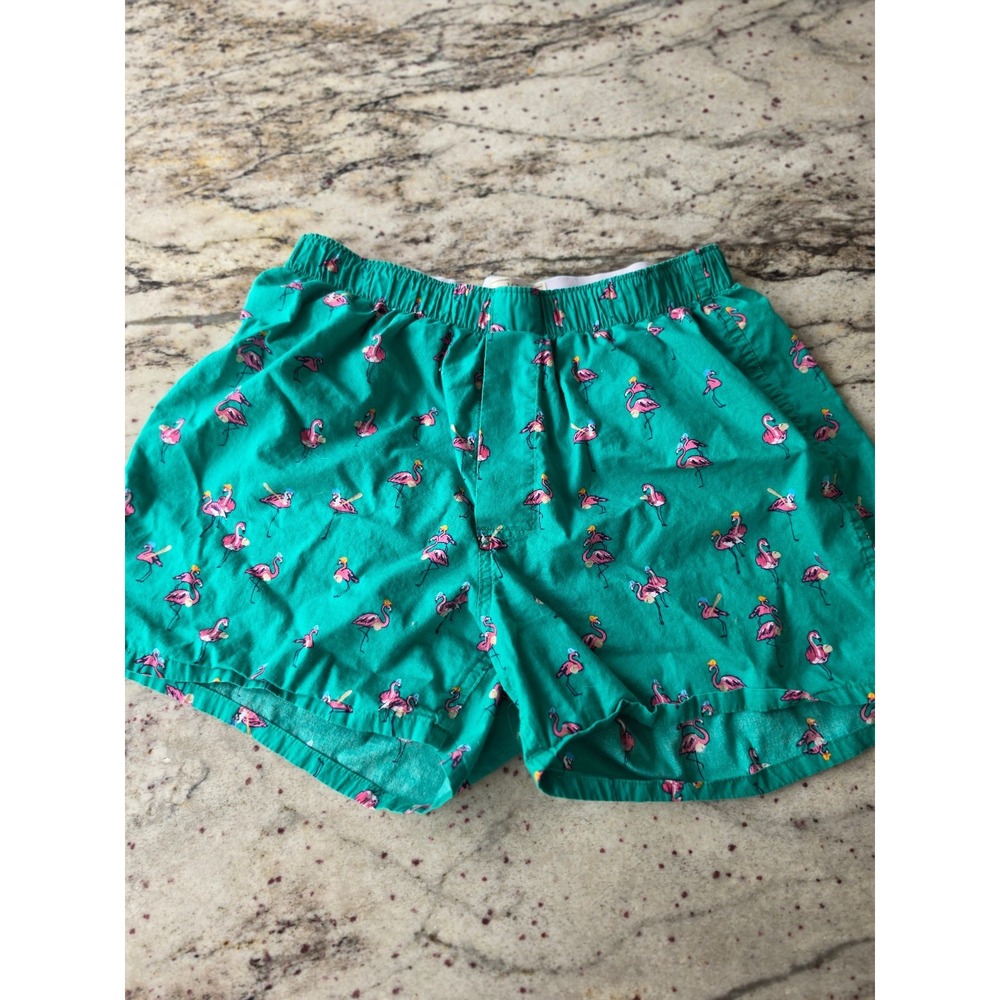 J. CREW MENS MED 32 34 flamingo baseball theme boxer shorts